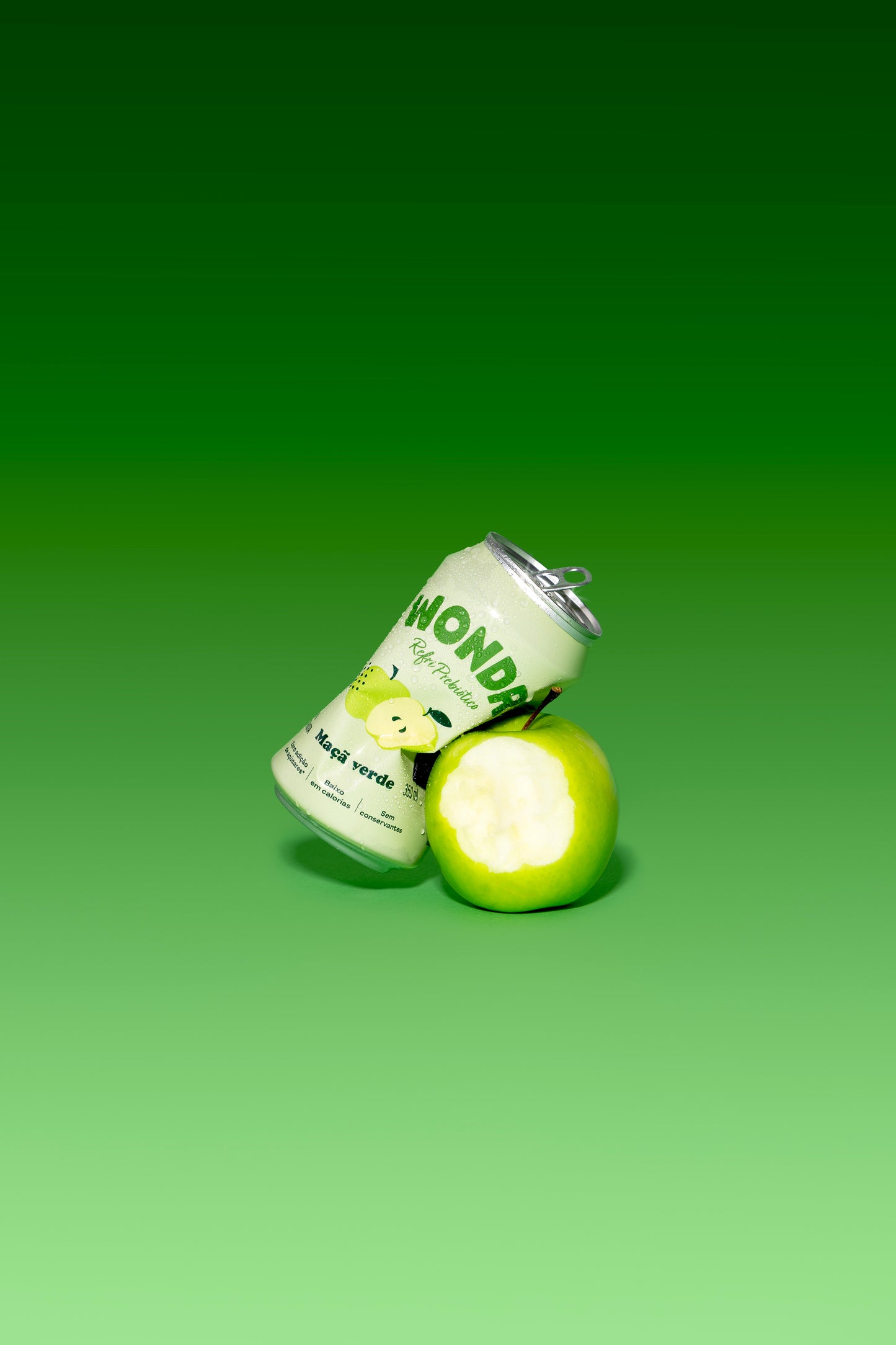 REFRIGERANTE WONDR MAÇÃ VERDE 350ML