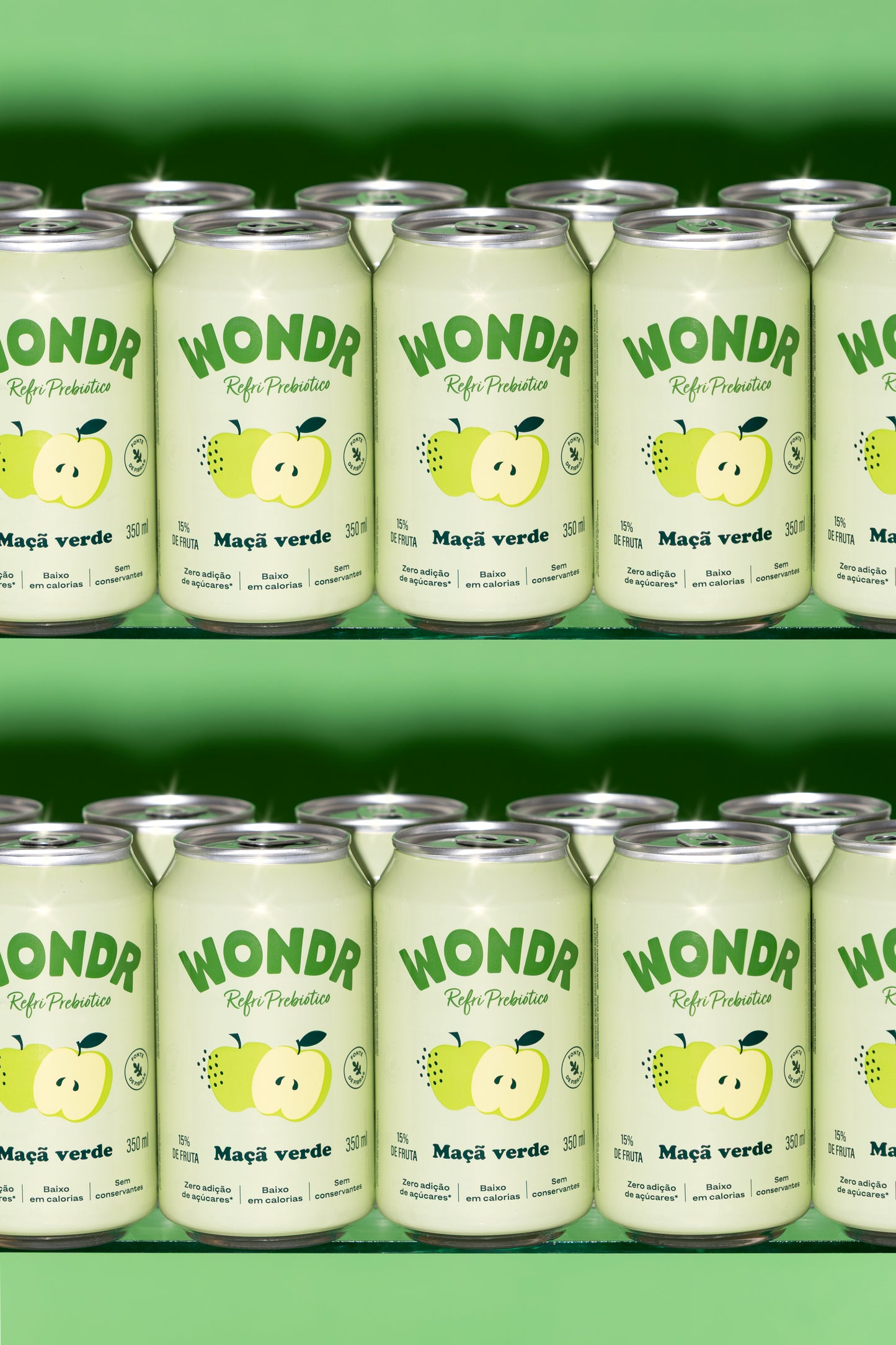 REFRIGERANTE WONDR MAÇÃ VERDE 350ML