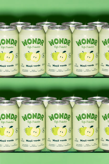REFRIGERANTE WONDR MAÇÃ VERDE 350ML