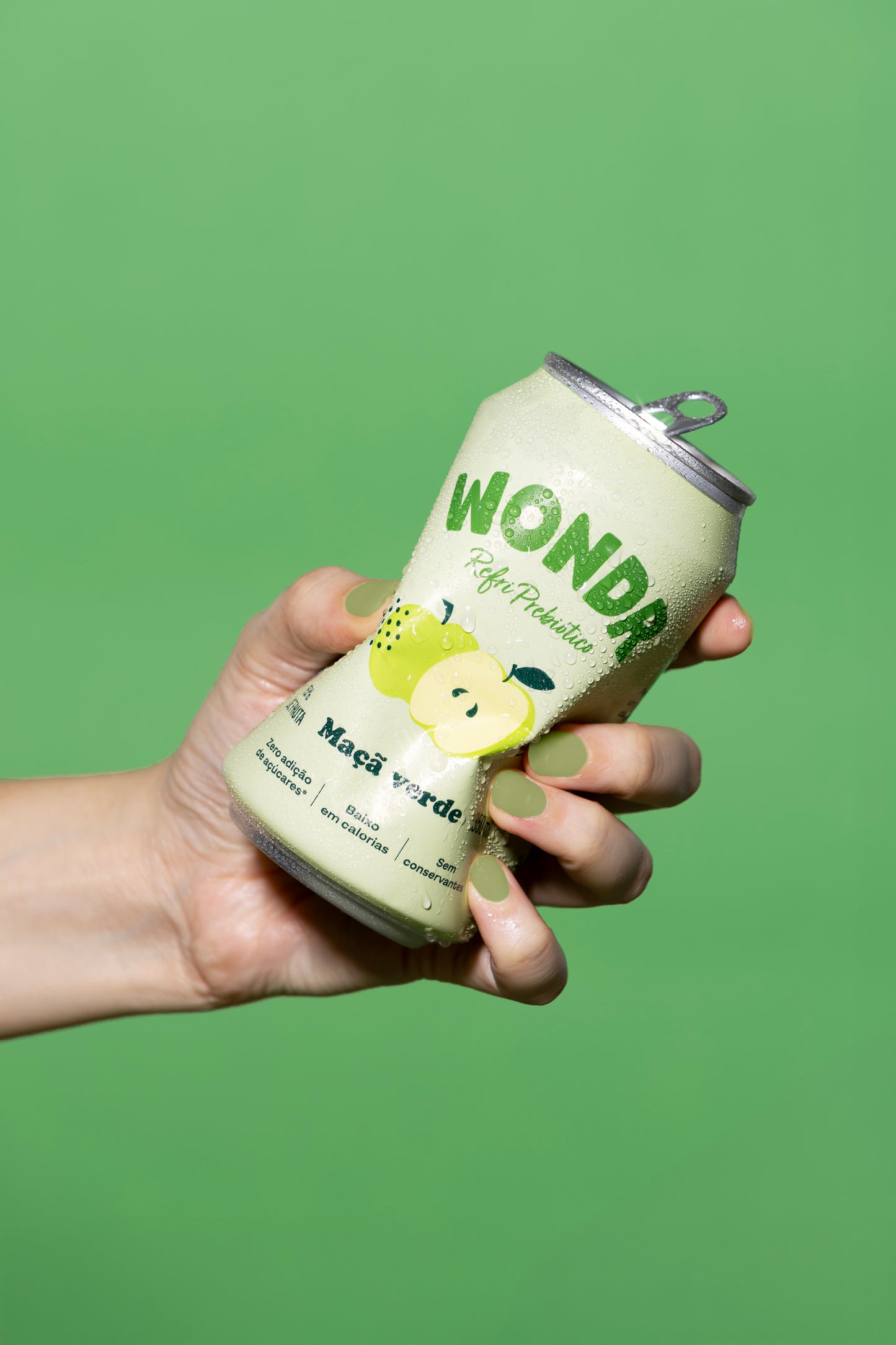 REFRIGERANTE WONDR MAÇÃ VERDE 350ML