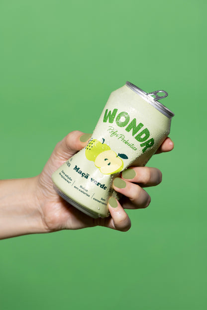 REFRIGERANTE WONDR MAÇÃ VERDE 350ML