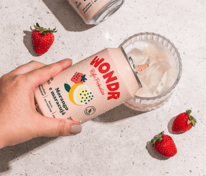 REFRIGERANTE WONDR MORANGO E MARACUJÁ 350ML